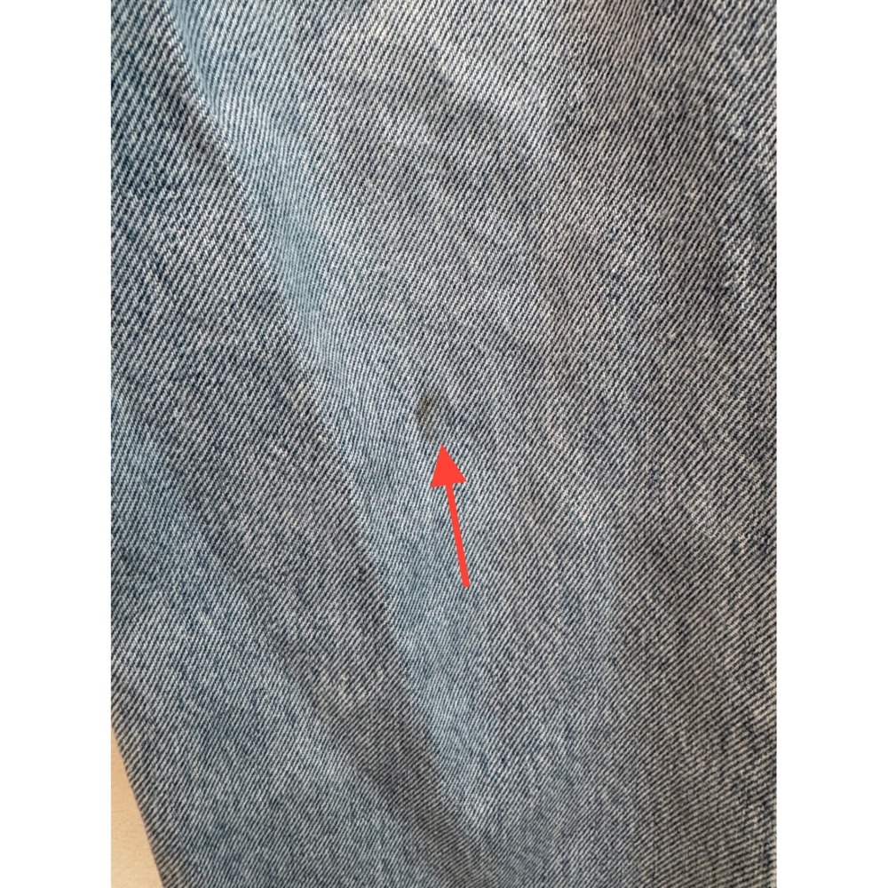 AGOLDE Lettuce Waistband Jean Light Wash Organic Cotton Straight Leg size 26 - Picture 8 of 11